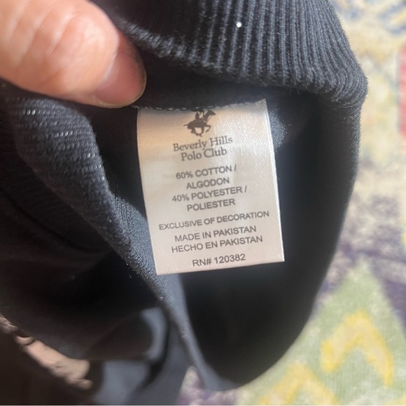 Beverly Hills Polo Club Black kids Sweater size M NWT - Picture 7 of 7
